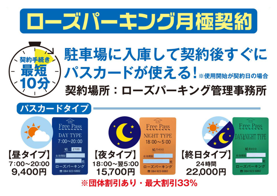 【有料駐車場】昭和町ローズパーキング:スピード契約開始!